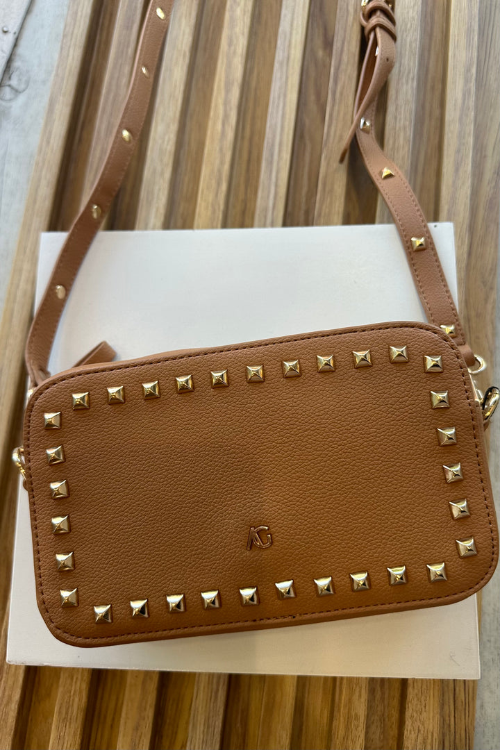 Gigi Zip Around Cross Body Bag in Brown