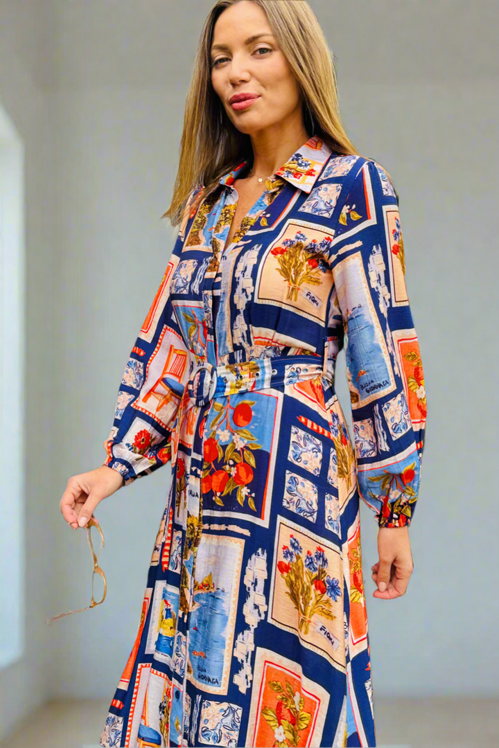 Milana Multi Colour Shirt Dress