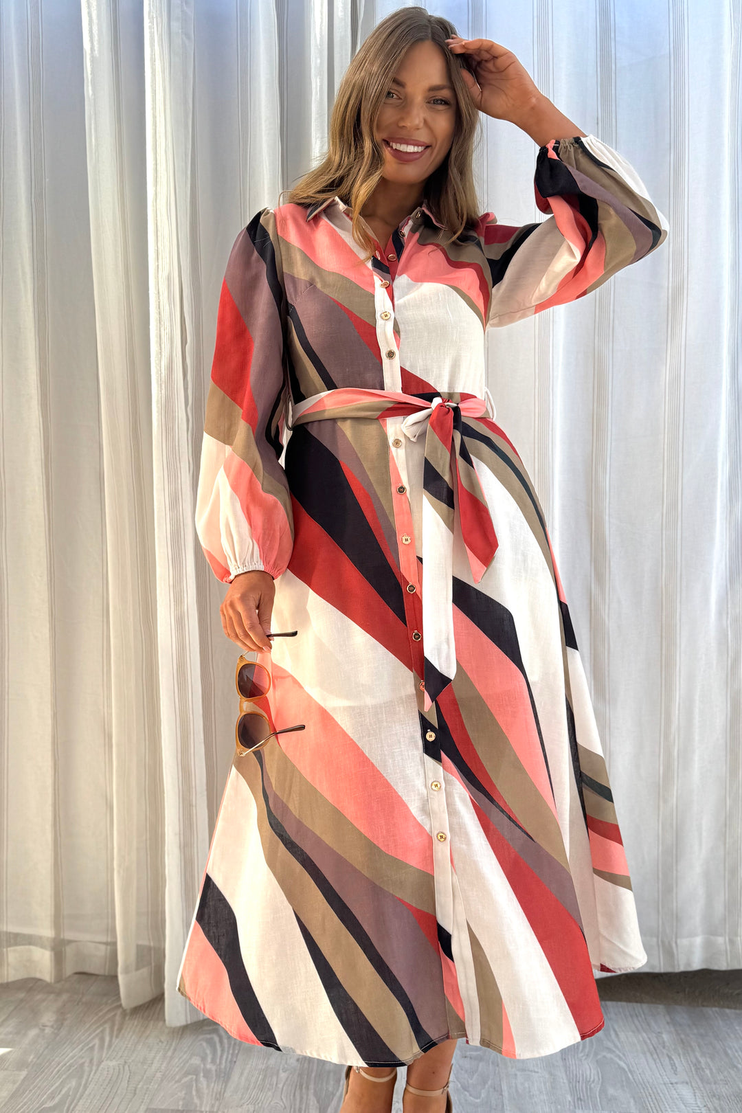 Scarlet Multi Colour Midi Dress