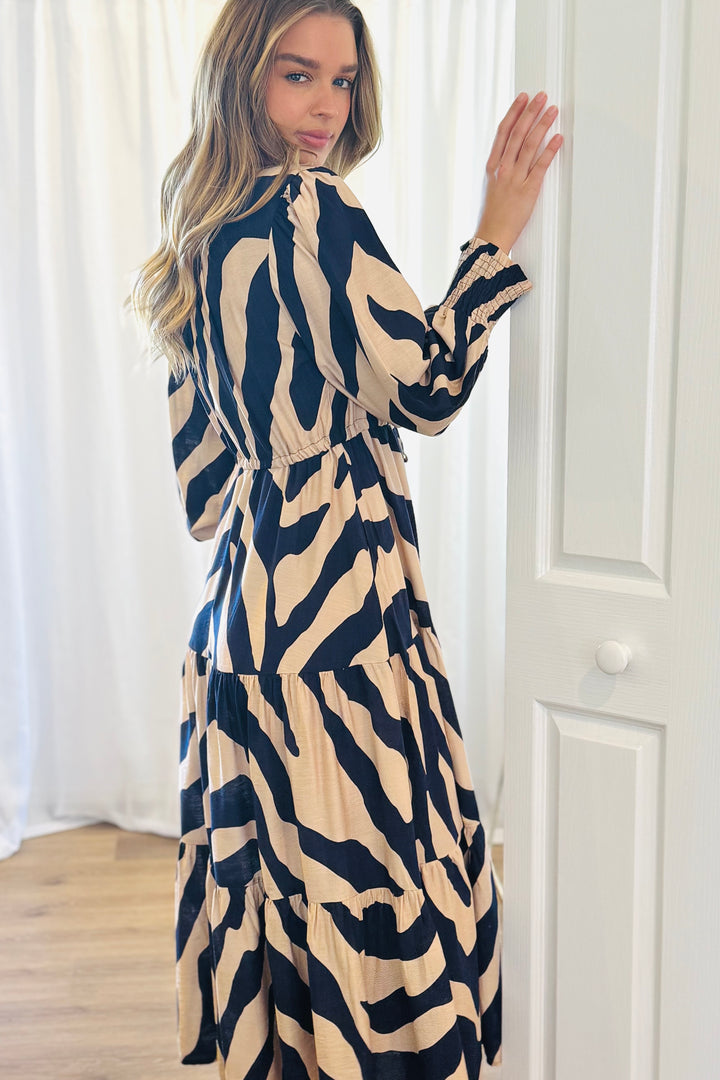 Ana Tiger Print Maxi Dress