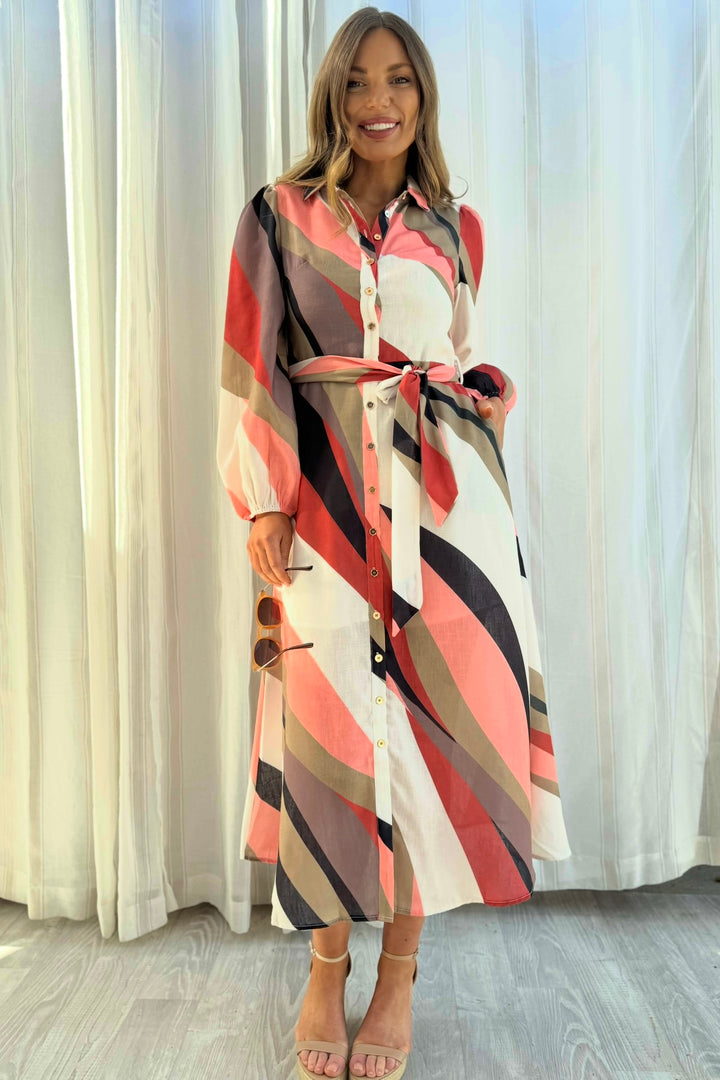 Scarlet Multi Colour Midi Dress