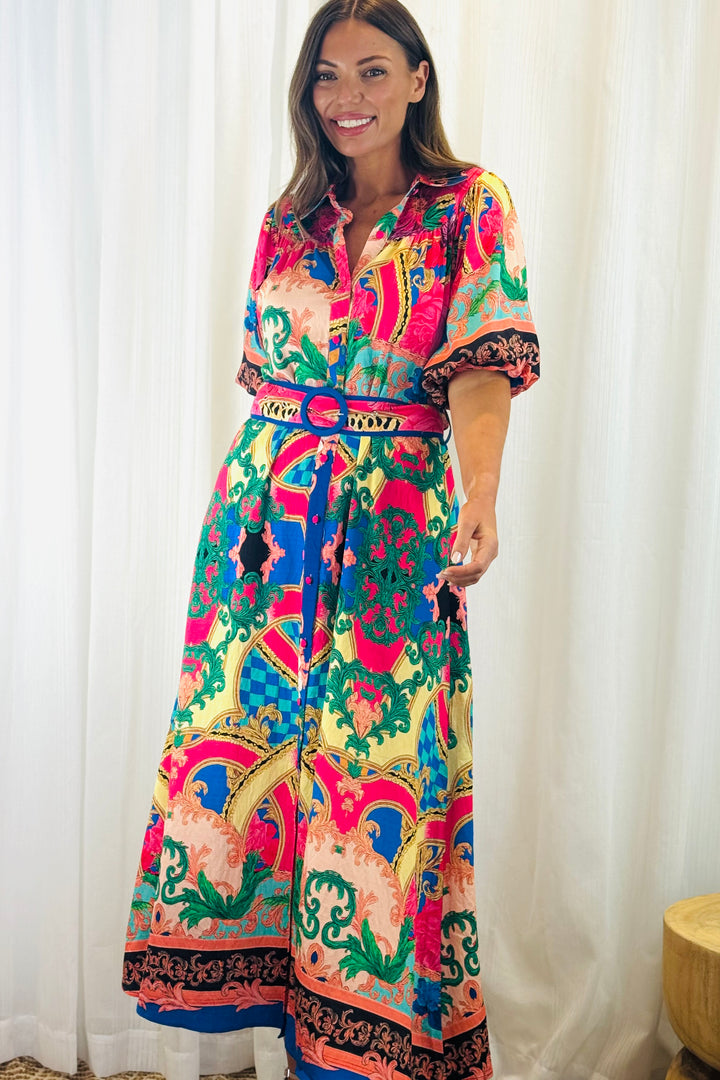 Cleo Multi Colour Shirt Dress