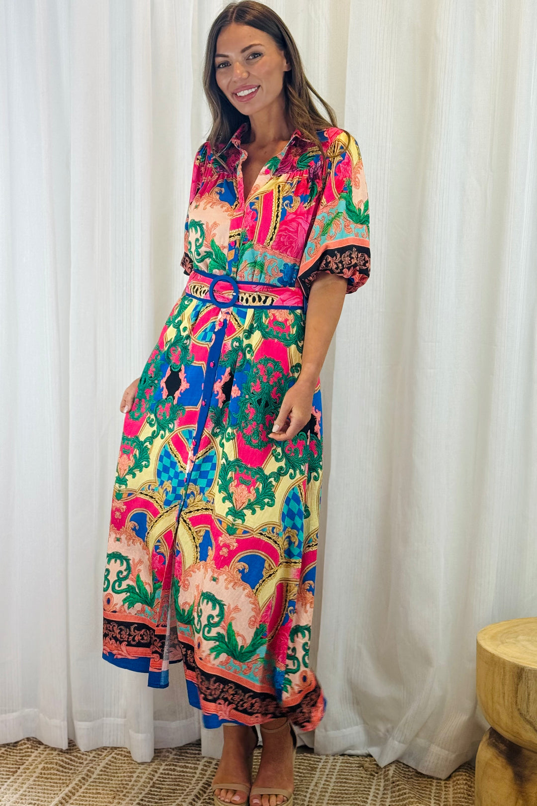 Cleo Multi Colour Shirt Dress