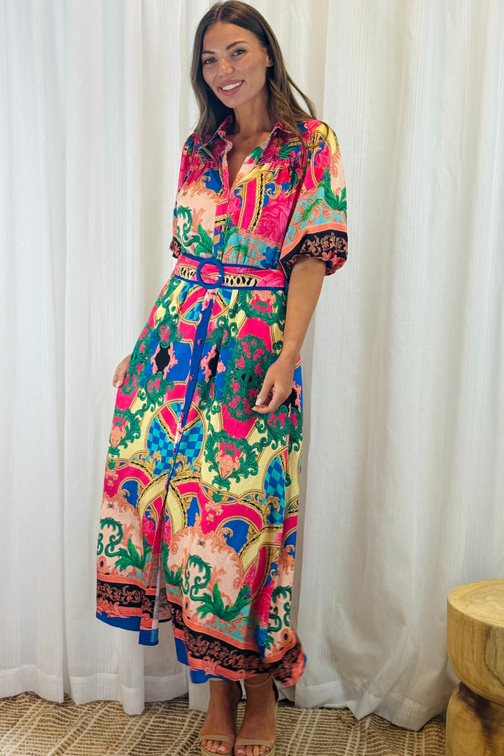 Cleo Multi Colour Shirt Dress