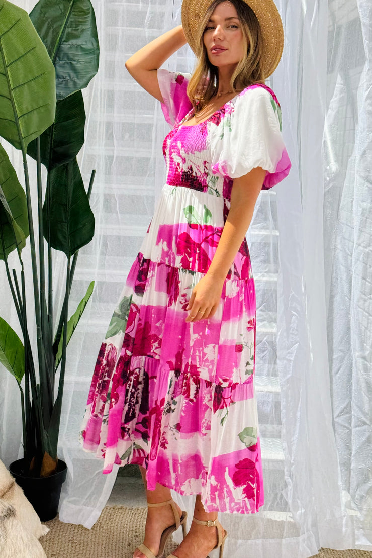 Martina Midi Print Dress