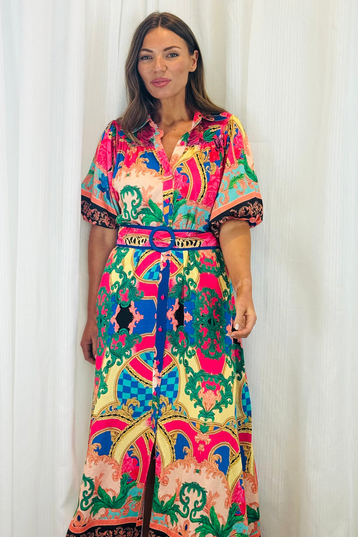 Cleo Multi Colour Shirt Dress