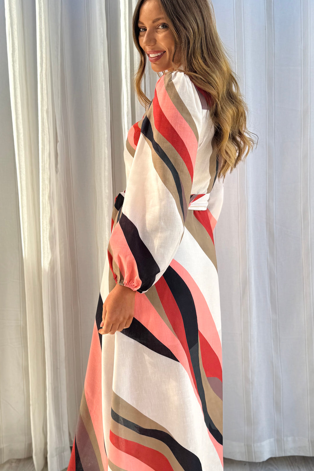 Scarlet Multi Colour Midi Dress
