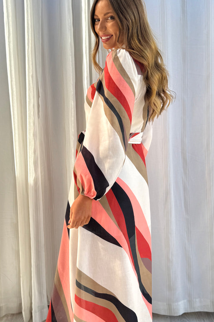 Scarlet Multi Colour Midi Dress