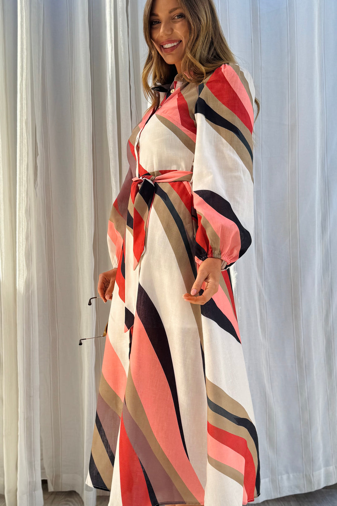 Scarlet Multi Colour Midi Dress
