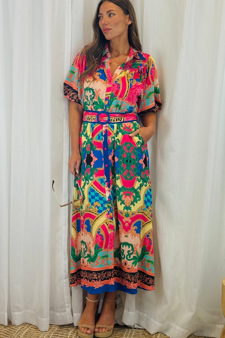 Cleo Multi Colour Shirt Dress