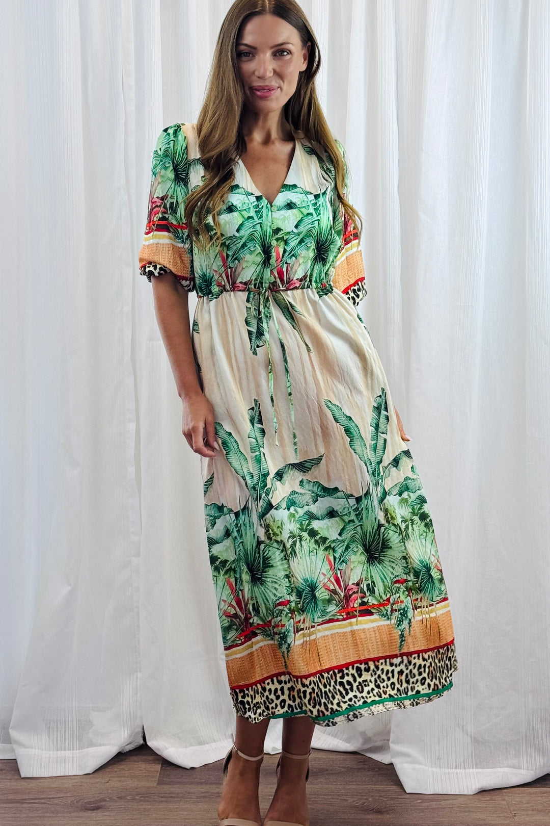 Sahara Drawstring Maxi Dress
