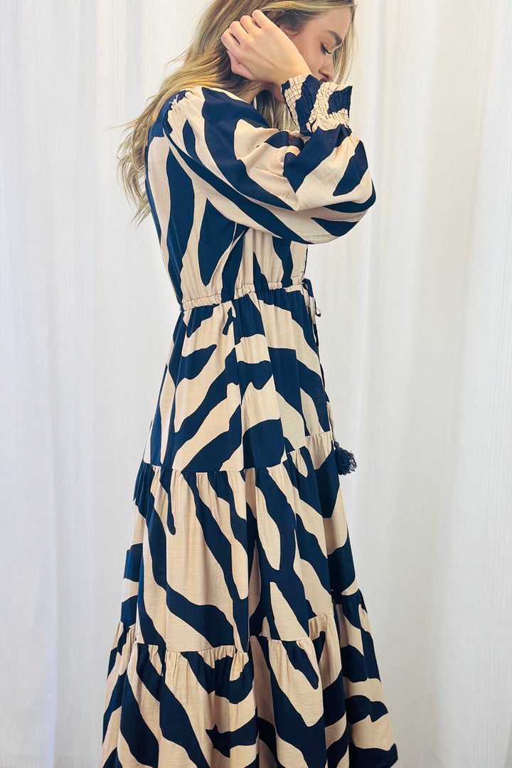 Ana Tiger Print Maxi Dress