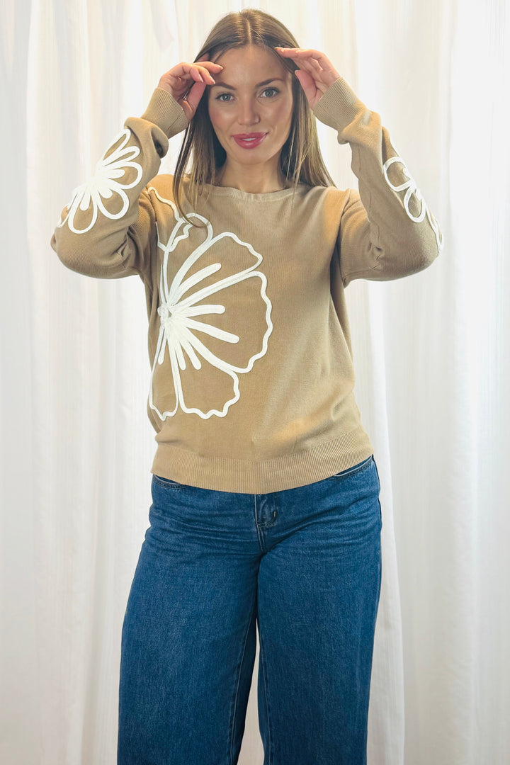 Sienna Knit Top in Camel