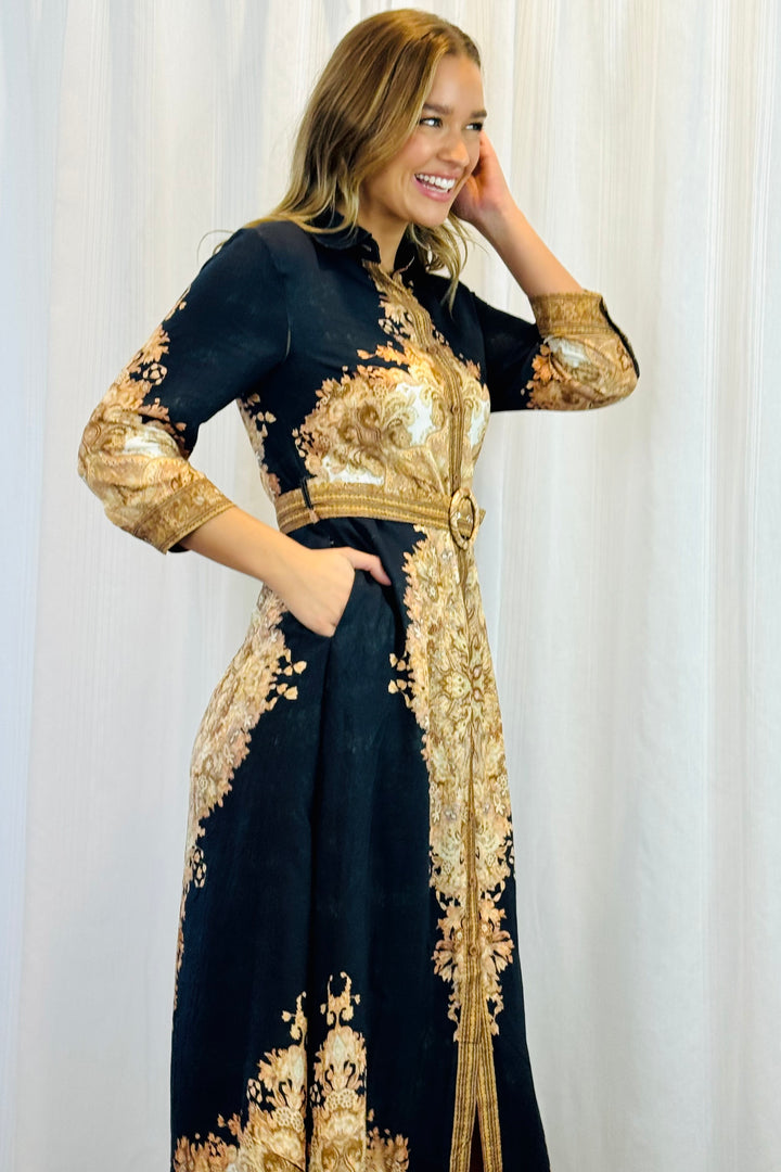 Marni Shirt Dress With Embroidered Print.