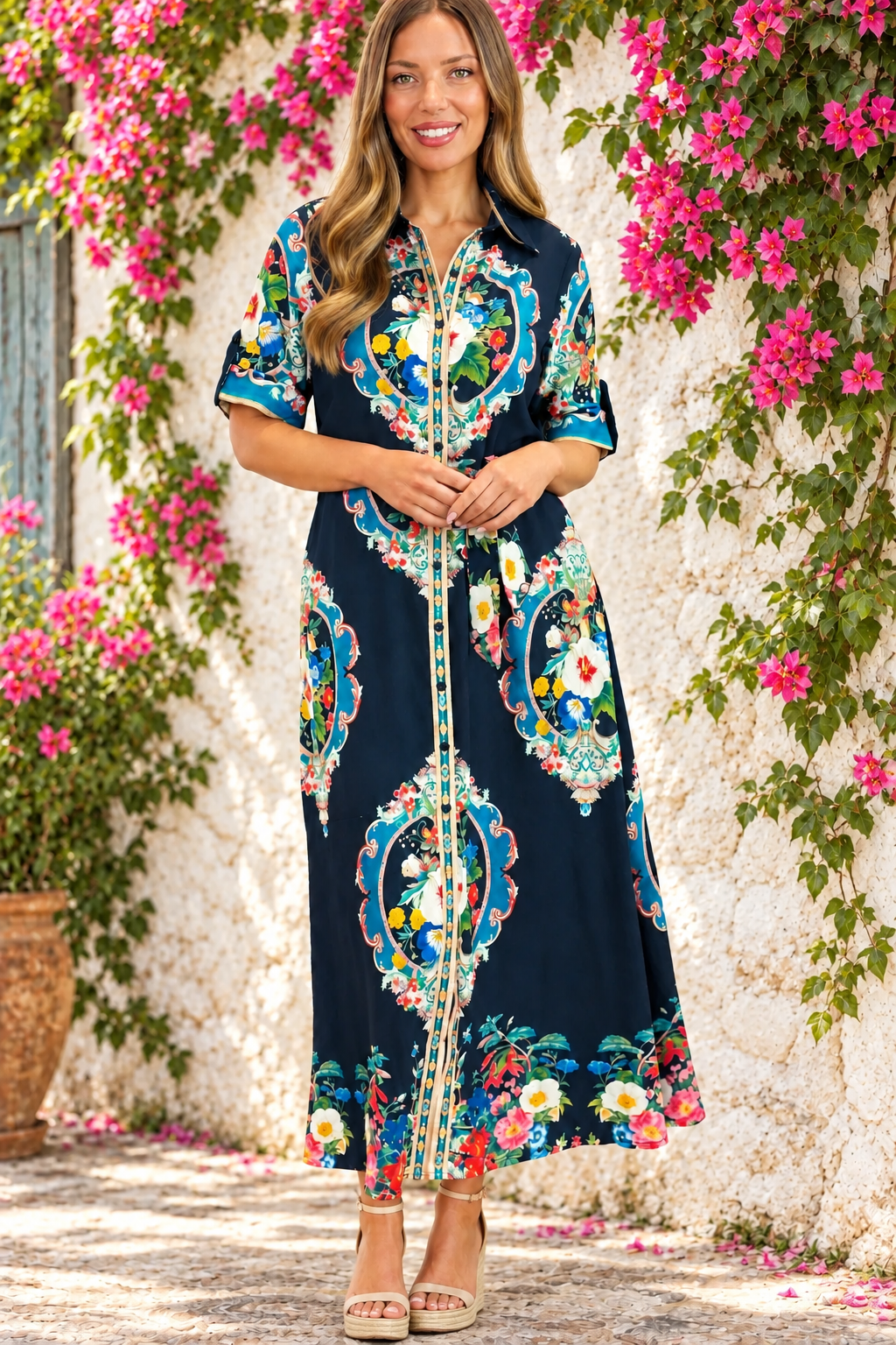 Alila Black Multi Print Dress