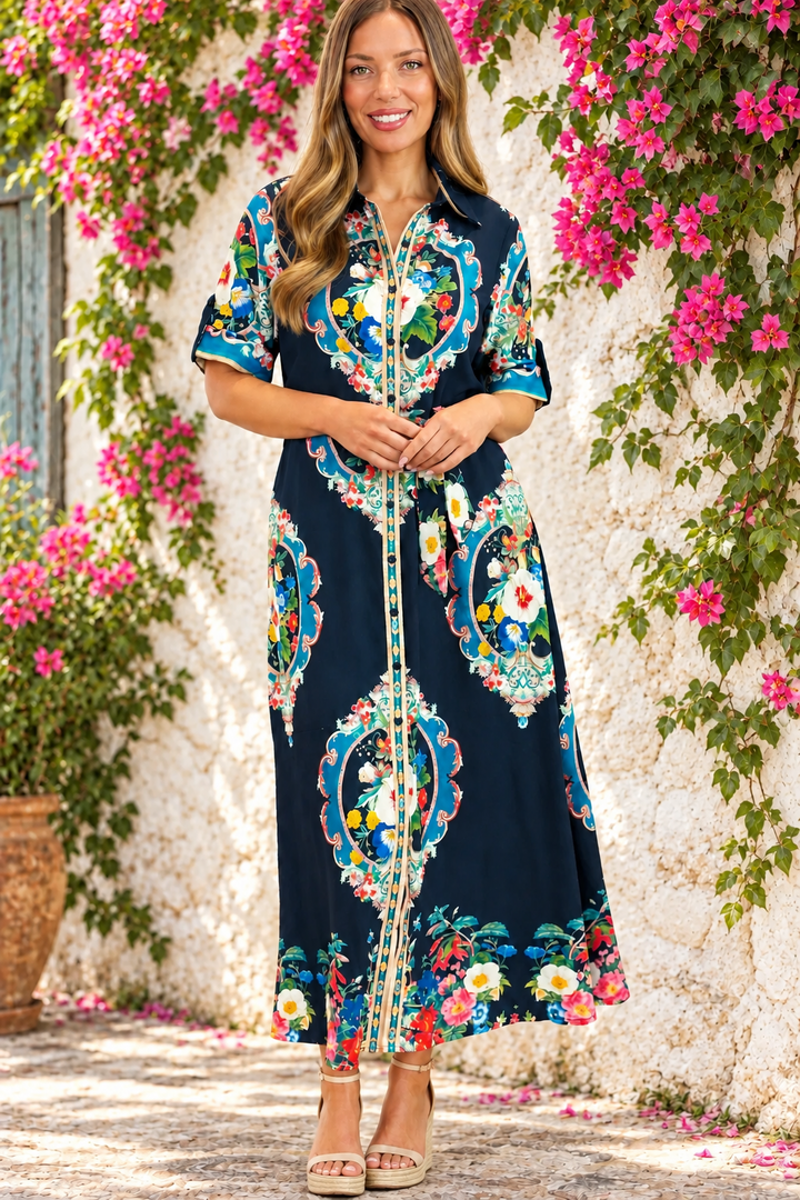 Alila Black Multi Print Dress