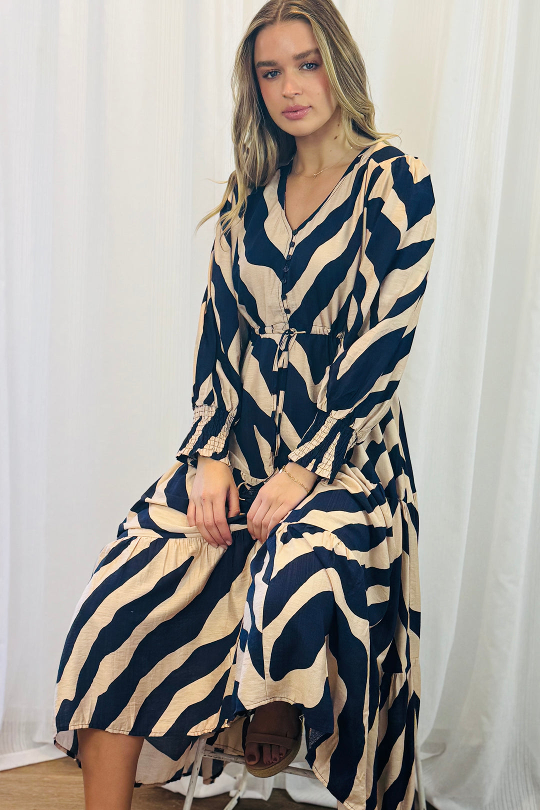 Ana Tiger Print Maxi Dress