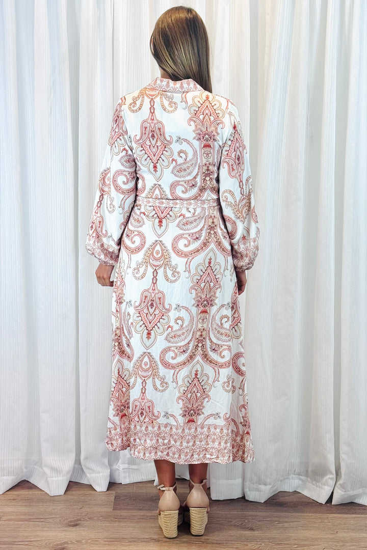 Lenni Paisley Dress in Long Sleeve