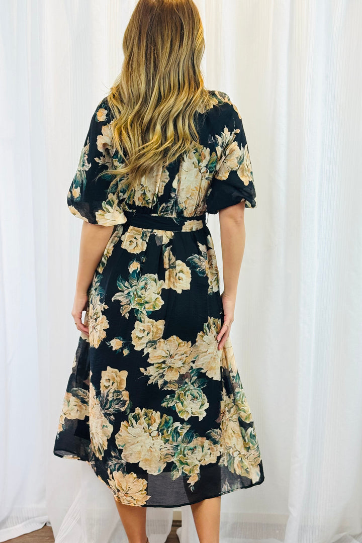 Stella Floral Print Midi Dress
