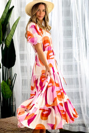 Skyla Midi Print Dress