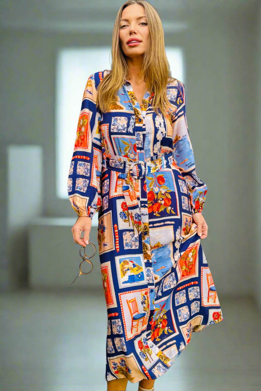 Milana Multi Colour Shirt Dress