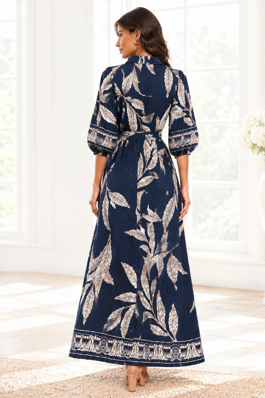 Marlow Navy Multi Jungle Print