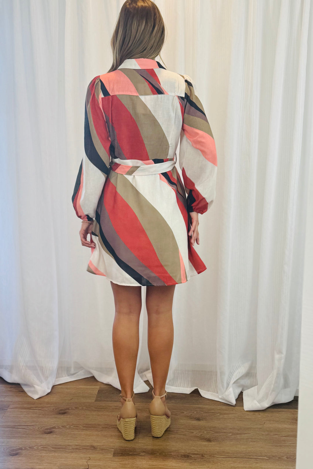 Scarlet Multi Print Short Dress