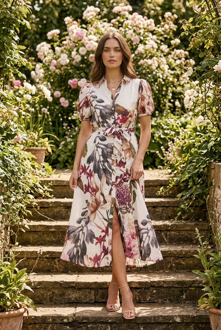 Evelyn Dress in Floral Print
