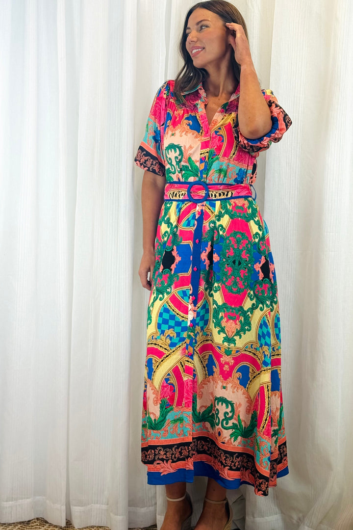 Cleo Multi Colour Shirt Dress