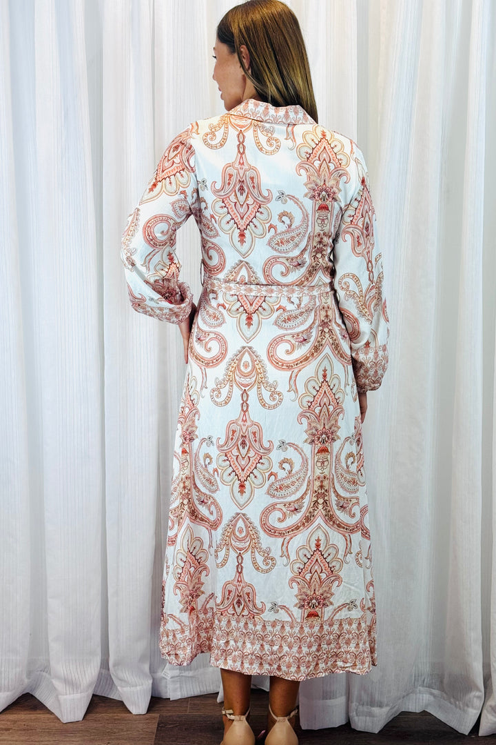 Lenni Paisley Dress in Long Sleeve
