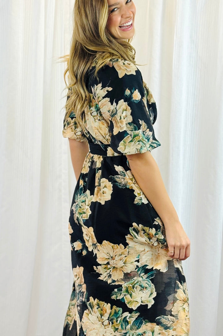 Stella Floral Print Midi Dress