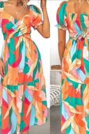 Phoenix Short Sleeve Midi Dress