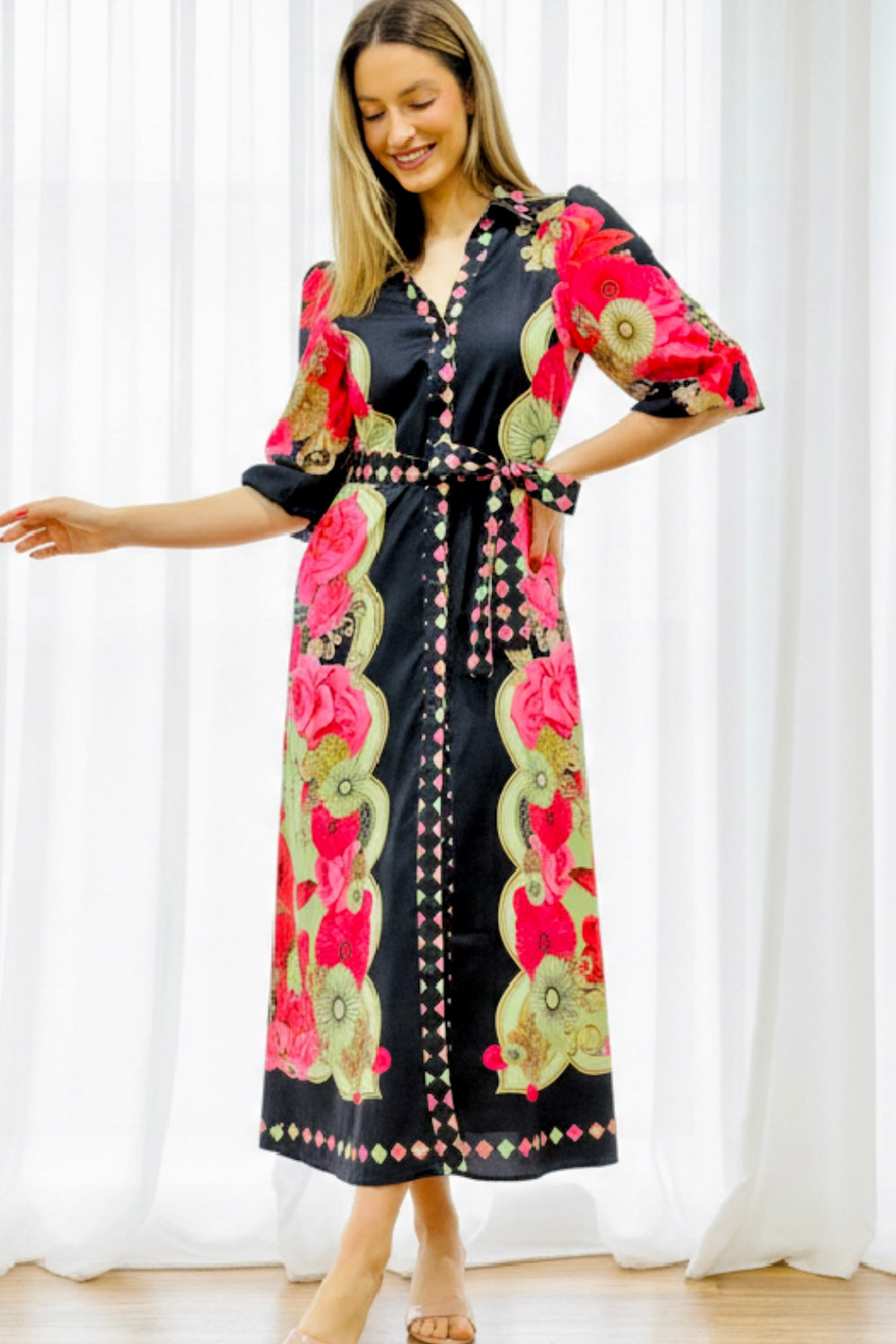 Koko Black Multi Print Dress