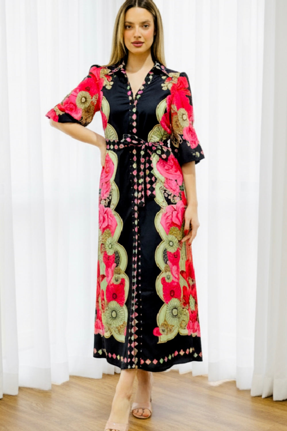 Koko Black Multi Print Dress