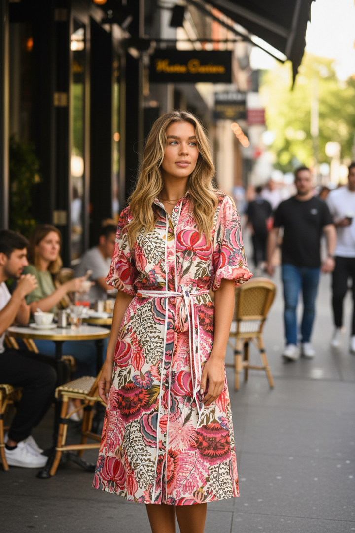Leah Floral Print  Dress