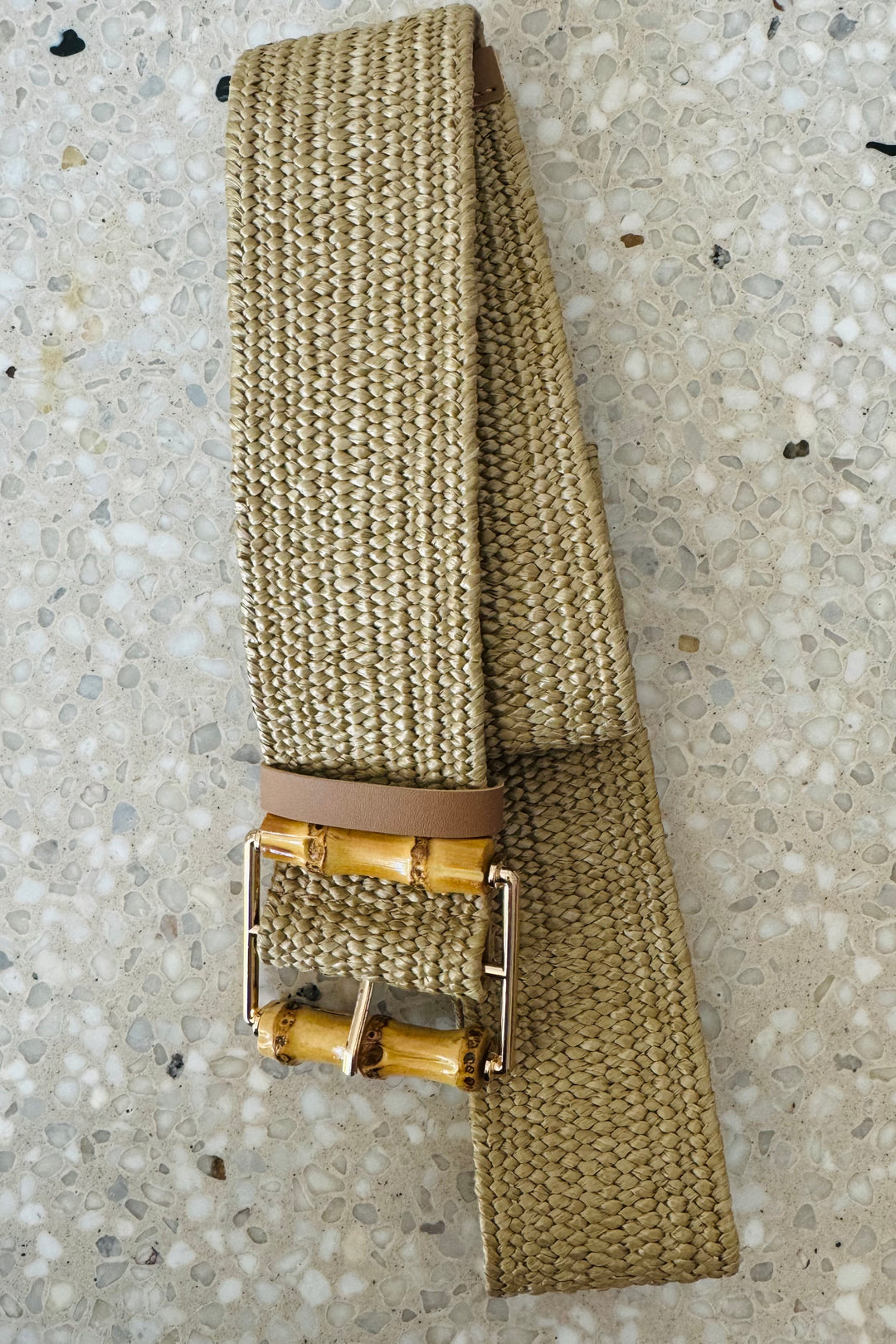 Holly Rattan Belt With Bamboo Timber Detail