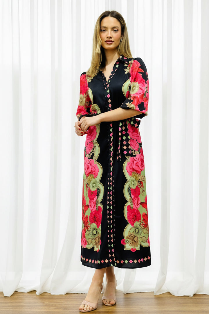 Koko Black Multi Print Dress