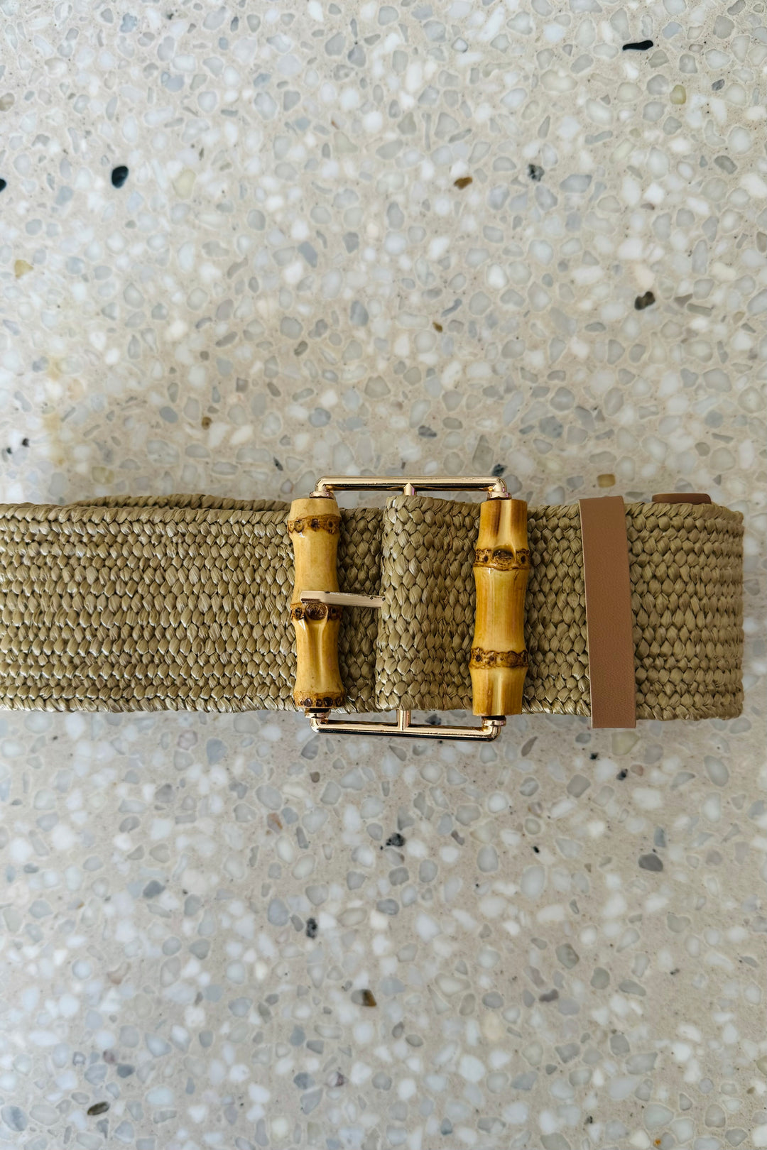 Holly Rattan Belt With Bamboo Timber Detail