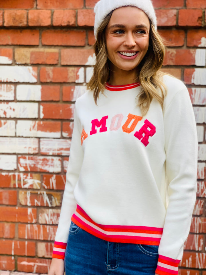 Amour Sweater in Winter White