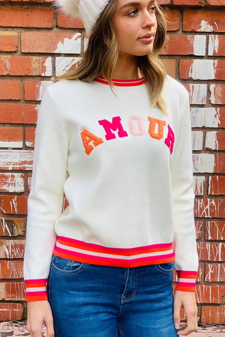 Amour Sweater in Winter White