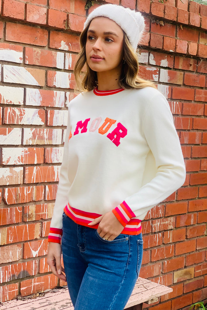 Amour Sweater in Winter White