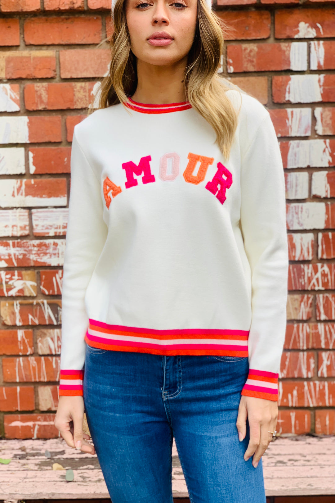 Amour Sweater in Winter White