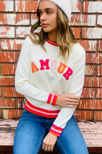 Amour Sweater in Winter White