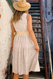 Pippa Animal Spot Dress In White