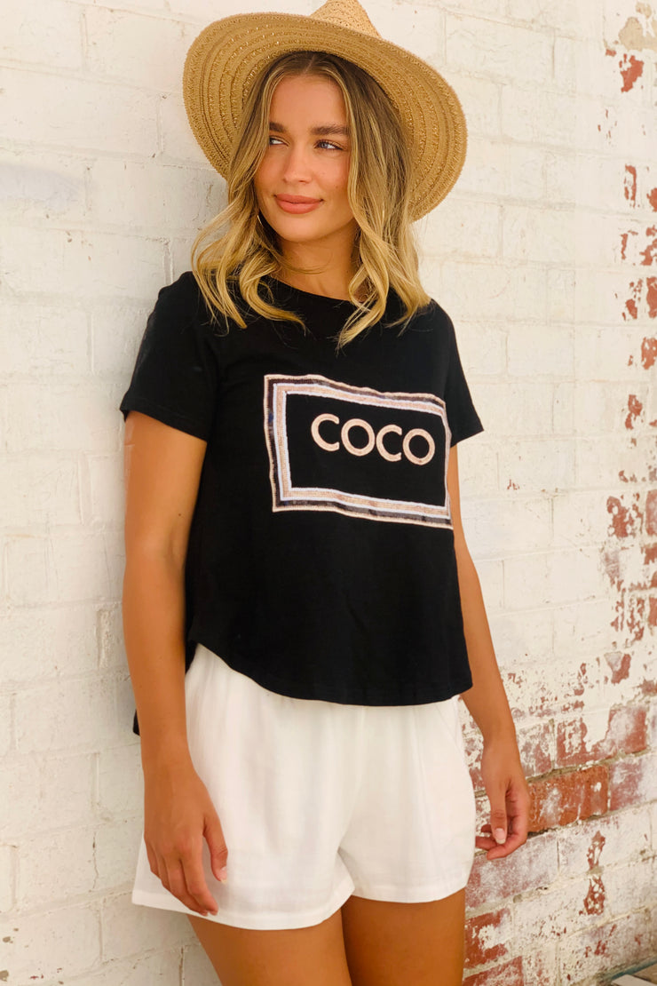 Coco Tshirt In Black