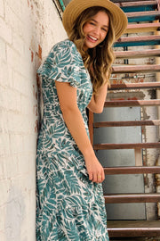 Arena Jungle Print Midi Dress